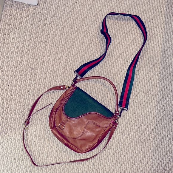 Bags Rare Equestrian Crossbody Bag 3 Way Convertible Handle Brown
